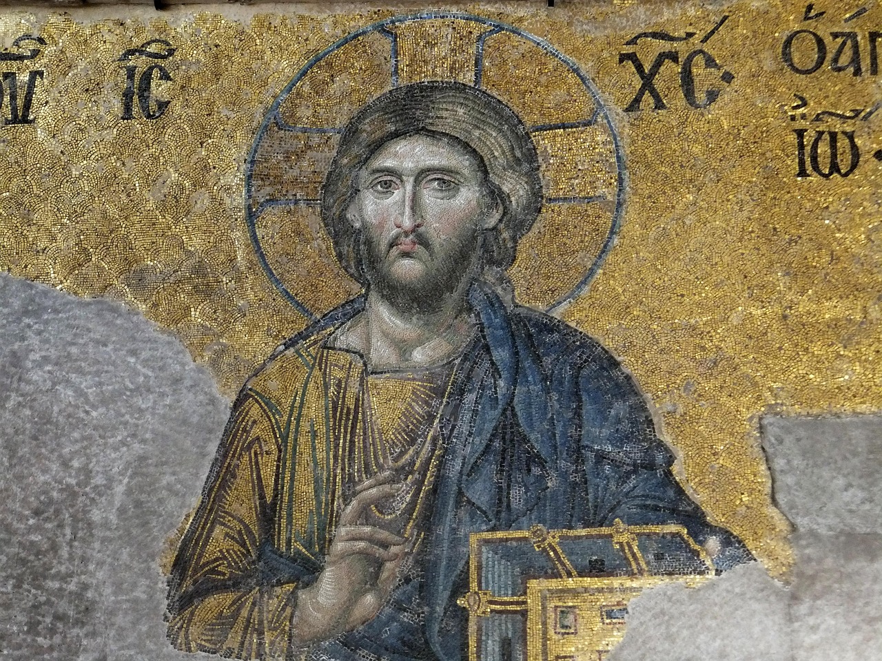 deesis mosaic, christ, hagia sophia, instabul, byzantine art, mosaic, hagia sophia, hagia sophia, hagia sophia, hagia so